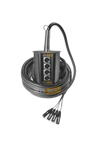 Hepa Merz Stage-4C-10M 4 Kanal 10 Metre Multicore Kablolu Hazır Stage Box - Resim 2