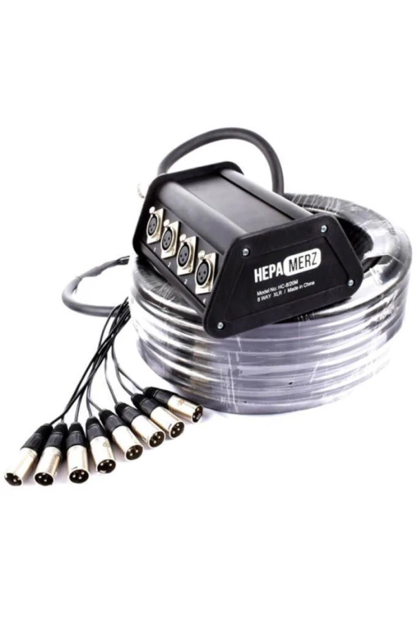 Hepa Merz Stage-8C-10M 8 Kanal 10 Metre Multicore Kablolu Hazır Stage Box - Resim 2
