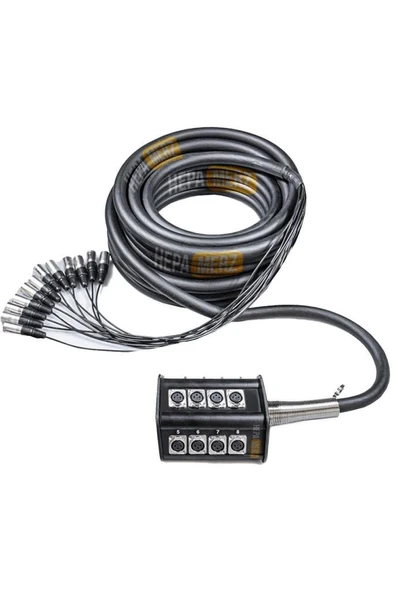 Hepa Merz Stage-12C-10M 12 Kanal 10 Metre Multicore Kablolu Hazır Stage Box - Resim 3