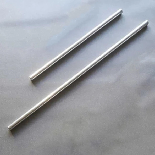 Alüminyum Metal Oklava 2li Set 74-49 cm Börek Hamur Yufka Açma Silindir Yuvarlak Uzun Kısa Mutfak - 7