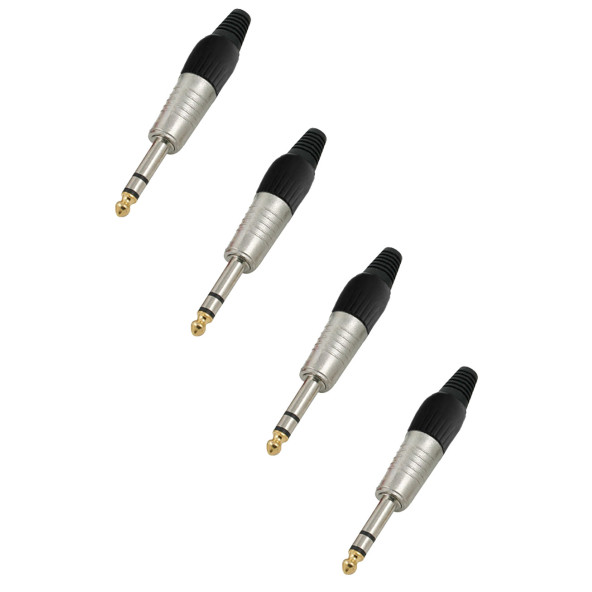 Hepa Merz SFC-S63-4X 6.35MM Stereo Jack Gitar Jack Erkek jak (4 ADET)