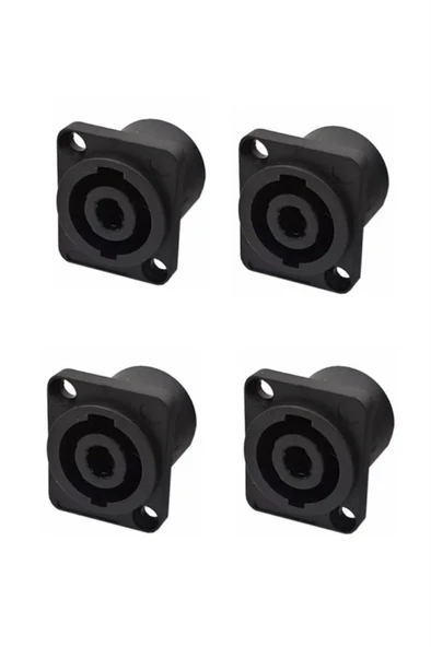 Hepa Merz SFC-SPK5-4X Speakon Şase Konnektör 4 Pinli Dişi Speakon Şase (4 ADET) ürün görseli 1