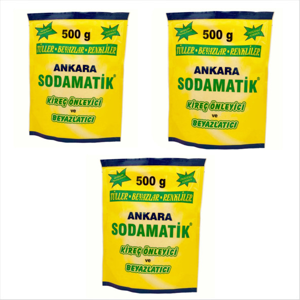 ANKARA SODAMATİK (500 Gr x 3 Adet)