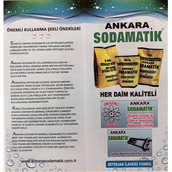 ANKARA SODAMATİK (500 Gr x 3 Adet) - 3