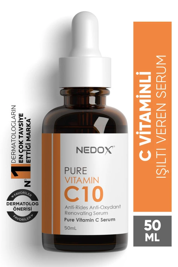 Nedox Saf Vitamin C10 Işıltı Veren Serum 50ml