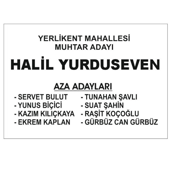 Muhtar Oy Pusulası 1000 Adet - Mahalle Muhtarlığı Seçimi - 5