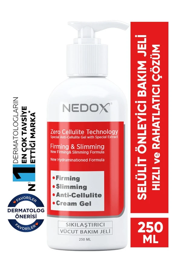 Nedox Sıkılaştırıcı Selülit Karşıtı Vücut Şekillendirici Jel 250 ml
