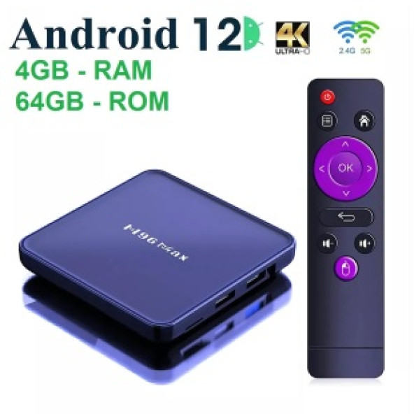 H96 MAX V12 ANDROİD 12 (4 GB 64 GB ) TV BOX