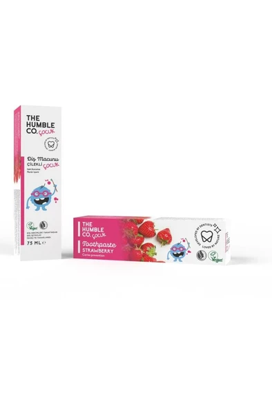 The Humble Co Kids Diş Macunu Çilek Aromalı 75 ml ürün görseli 1