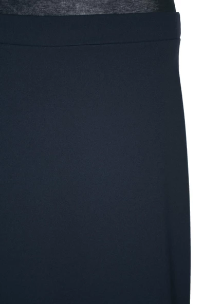 Eray Kadın Gönül Scuba Krep Astarsız Dar Kalem Lacivert Etek - 2