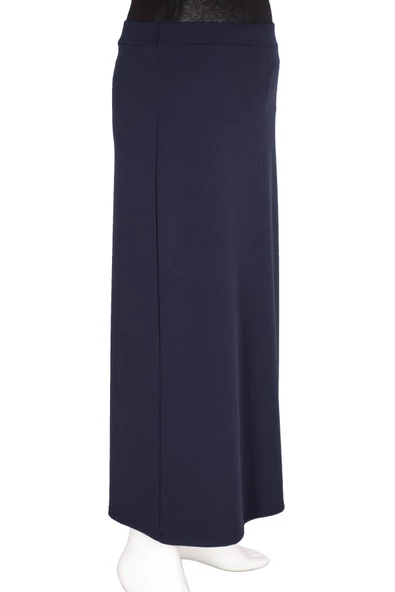 Eray Kadın Gönül Scuba Krep Astarsız Dar Kalem Lacivert Etek - 3