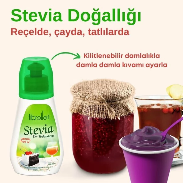 Stevia Sıvı Tatlandırıcı 200 ml ( Stevia Bazlı ) - 3