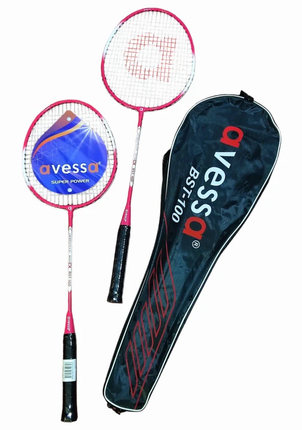 Avessa Bst-100K Badmington Raket Set Kırmızı