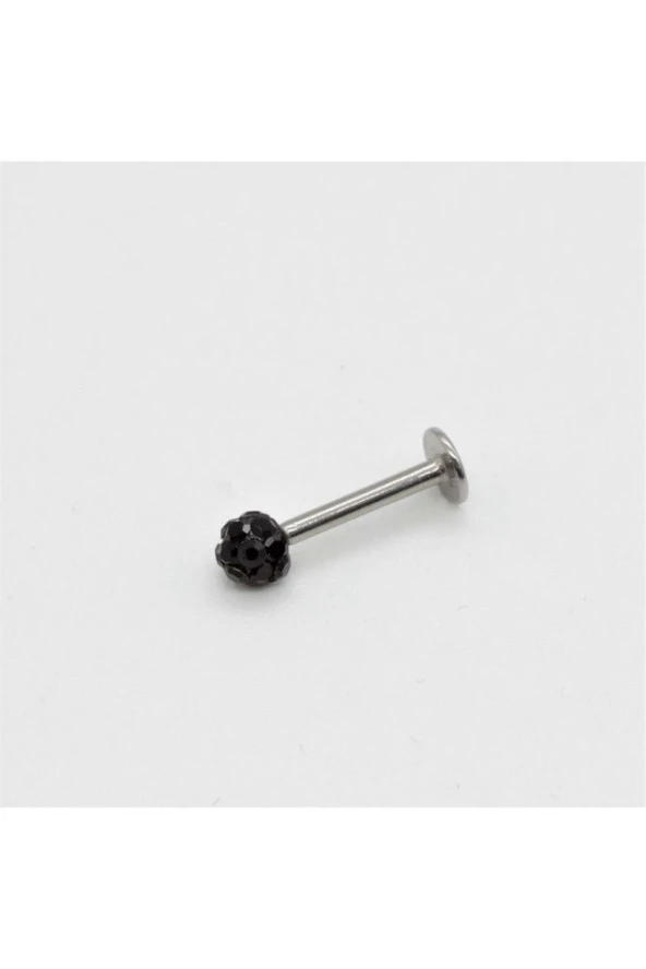 Paslanmaz Kararmaz Cerrahi Çelik Zirkon Taşlı Kıkırdak Dudak Burun Tragus Piercing (beyaz) - 10