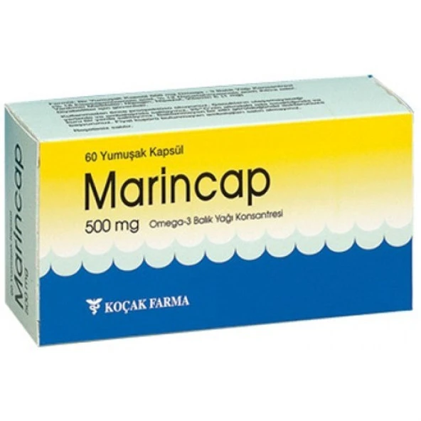 Marincap Omega-3 Balık Yağı 500 Mg 60 Kapsül (SKT:01/2025)