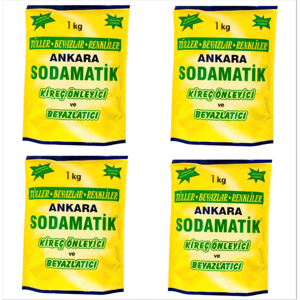 ANKARA SODAMATİK (1 Kg x 4 Adet)