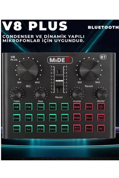 Lastvoice BM800 Live Head Set Efektli Ses Kartı Mikrofon Kulaklık Stand Kayıt Canlı Yayın Seti (PC ve Telefon) - Resim 4