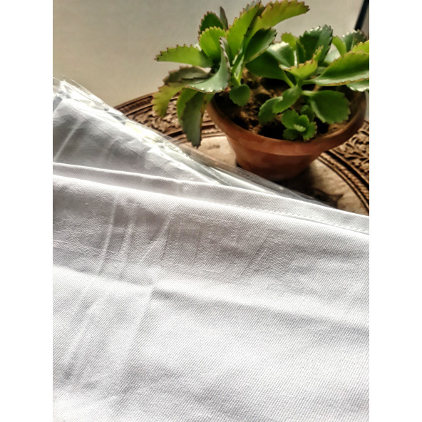 100% Pamuklu Gabardin Mutfak Otel Servis Peçetesi 4 Adet 51 x 51 cm. - 3