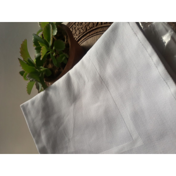 100% Pamuklu Gabardin Mutfak Otel Servis Peçetesi 2Adet 51 x 51 cm. - 4