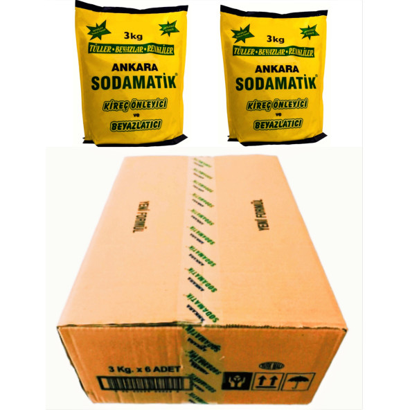 ANKARA SODAMATİK (3 Kg x 6 Adet (KOLİ)