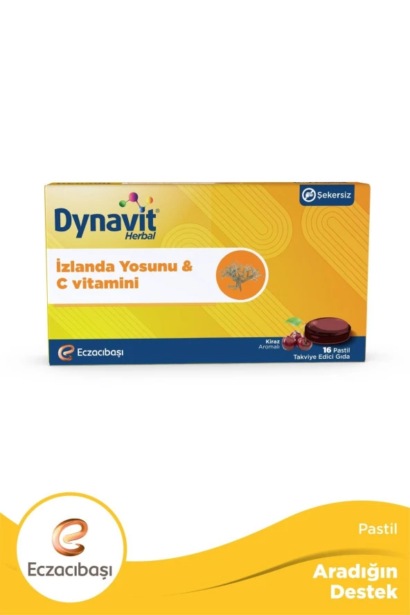 Dynavit Herbal İzlanda Yosunu ve C Vitaminli 16lı Pastil