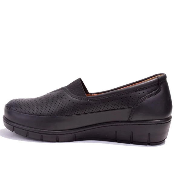 Polaris 105071 5 Nokta Ortopedik Günlük Siyah Kadın Deri Ayakkabı - 3