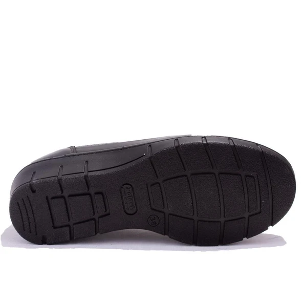 Polaris 105071 5 Nokta Ortopedik Günlük Siyah Kadın Deri Ayakkabı - 4