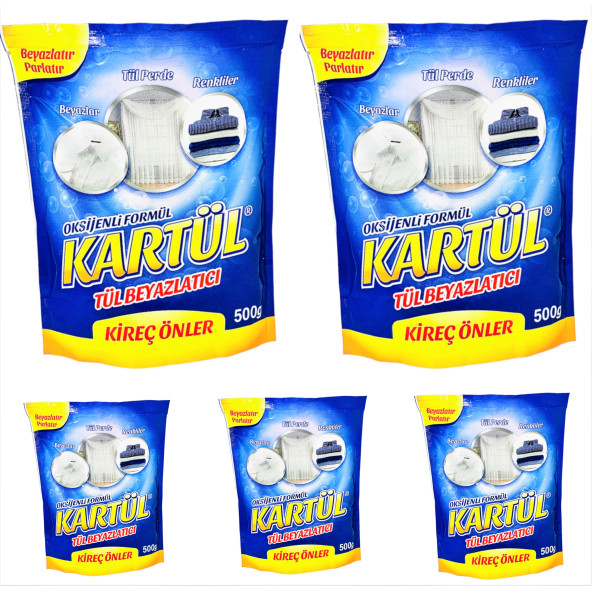 KARTÜL TÜL BEYAZLATICI (5'Lİ PAKET)