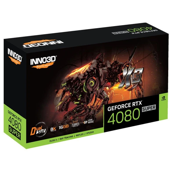 Inno3d Nvidia Geforce Rtx4080 Super X3 16Gb 256 Bit Gddr6x Ekran Kartı N408s3-166X-18703552 - 3