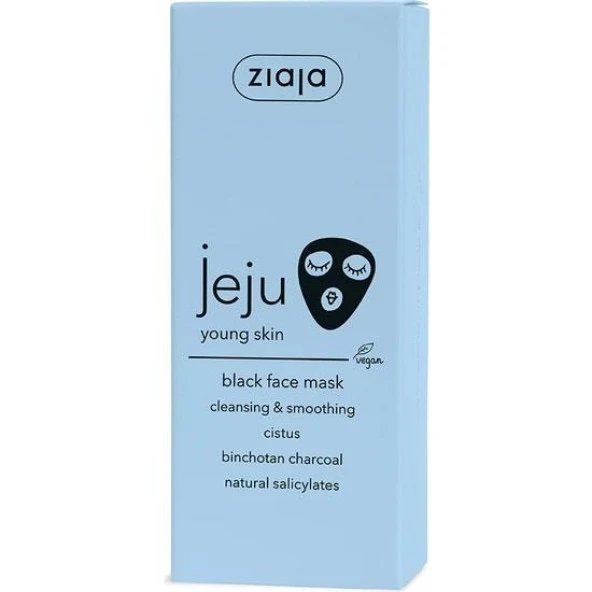 Zıaja Jeju Young Skin Temizleyici Ve Yumuşatıcı Siyah Yüz Maskesi 50 Ml