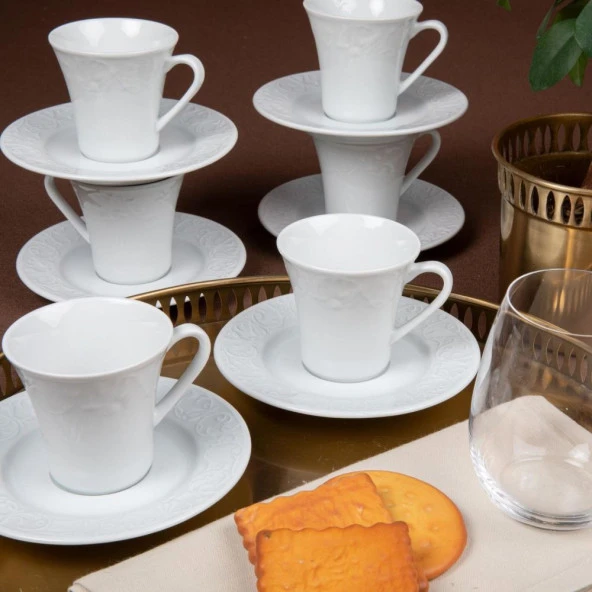 Güral Bahar Dalı 6 Lı Kahve Fincan Takımı - 2