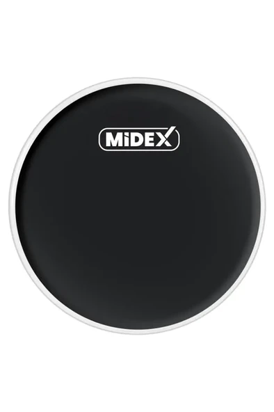 Midex DR-20BK Siyah Renk 20 İnç Kick Bateri Davul Derisi Drumhead 20 inch (50.80 cm)