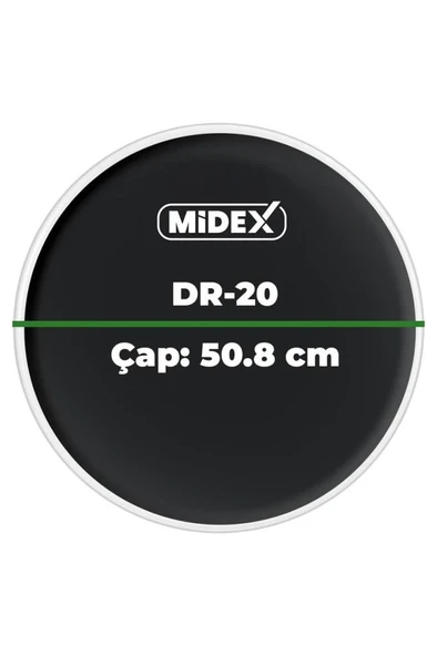 Midex DR-20BK Siyah Renk 20 İnç Kick Bateri Davul Derisi Drumhead 20'' inch (50.80 cm) - Resim 3
