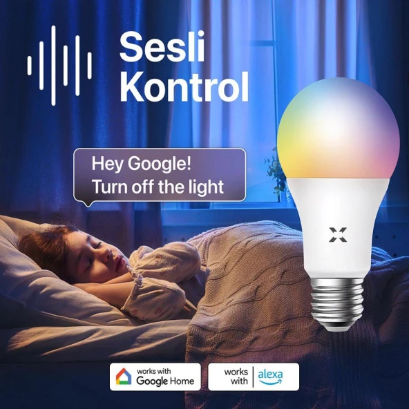 Xenon Smart Wi-Fi LED Akıllı RGB Ampul(5 adet) - Resim 3