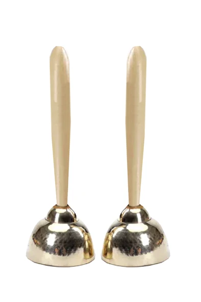 Midex Orf-ZL-35 Örf Aletleri Ahşap Saplı EL Zili (1 Çift) ürün görseli 1