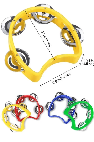 Midex Orf-TF-05YL Örf Aletleri Zilli Tef Sarı (1 Adet) - 3