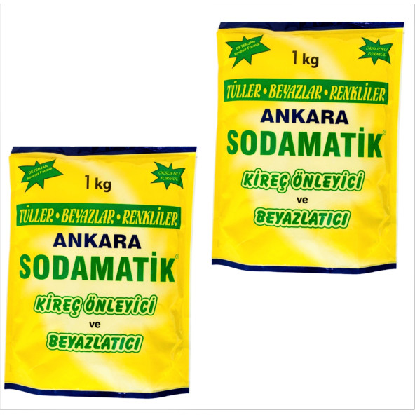 ANKARA SODAMATİK (1 Kg X 2 Adet)  & KARTÜL TÜL BEYAZLATICI (500 Gr X 1 Adet) - 3