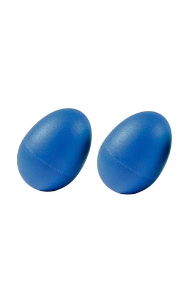 Midex Orf-MT8BL Örf Aletleri Plastik Mavi Yumurta Marakas Müzikal Titreme 2 Adet (Çift) - Resim 2