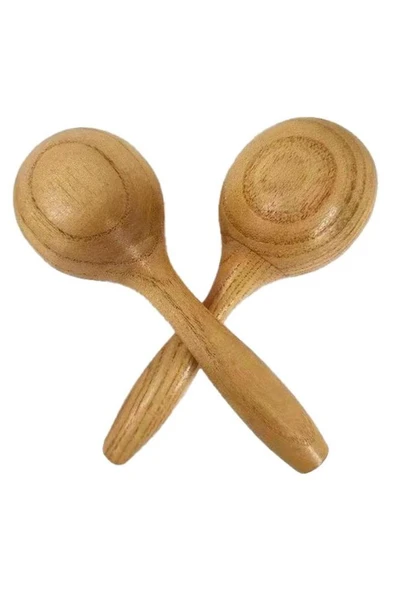 Midex Orf-SP-25 Örf Aletleri Gerçek Ağaç Marakas Kaliteli Maracas 2 Adet (Çift) ürün görseli 1