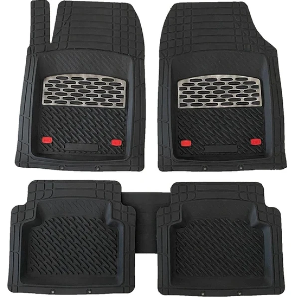Audi A3 Sedan 1996-2003 4d Havuzlu Üniversal Yeni Nesil Pro Paspas Siyah - Gri - 2