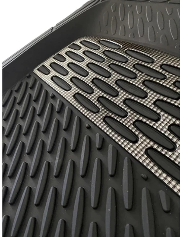 Audi A3 Sedan 2013-2018 4d Havuzlu Üniversal Yeni Nesil Pro Paspas Siyah - Gri - Resim 4