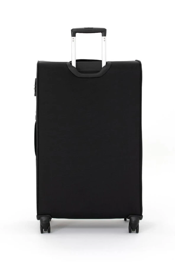 Pierre Cardin Ultra Light Hafif Lüx Kumaş 2'li Valiz Seti Büyük Boy - Orta Boy Siyah PC4200 - Resim 3