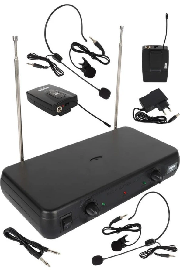 Lastvoice LM-102YY Çiftli Yaka ve Headset Tipi VHF Telsiz Kablosuz Mikrofon - 2