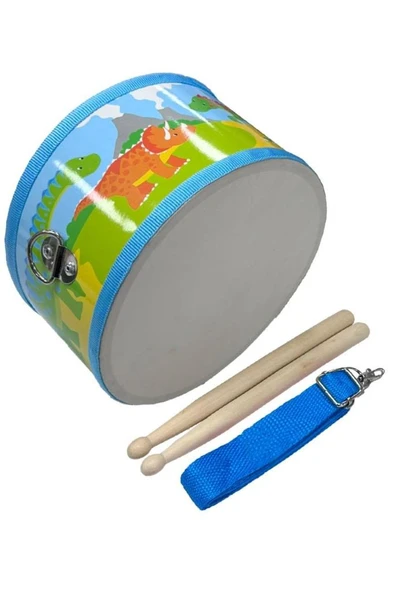 Midex Orf-TF-14BL Örf Aletleri Askılı Mavi Çocuk Davulu - Resim 3