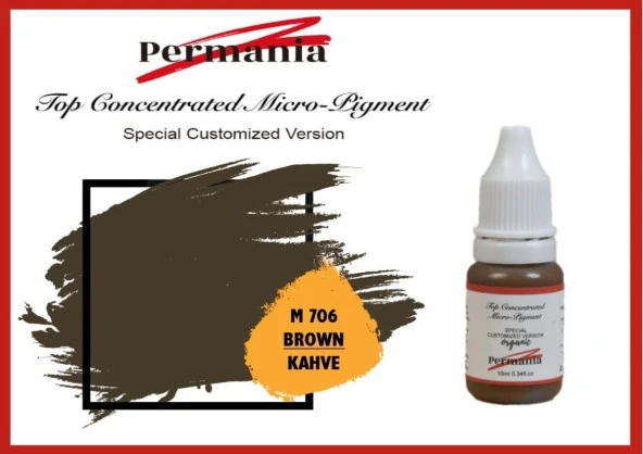 Fontenay Permania Kalıcı Makyaj Boyası Kaş Boyası Doğal Kahve 10ml