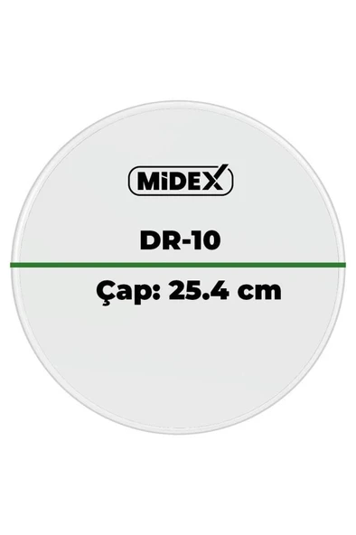 Midex DR-10R Şeffaf Renk 10 İnç Bateri Davul Derisi Drumhead 10'' inch (25.4 cm) - Resim 3