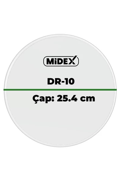 Midex DR-10R Şeffaf Renk 10 İnç Bateri Davul Derisi Drumhead 10 inch (25.4 cm) - 3