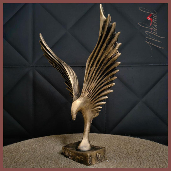 Anka Kuşu Heykeli Figür Dekoratif Obje Ve Biblo Masa Dekorasyon Salon Ofis Aksesuarları - Resim 5