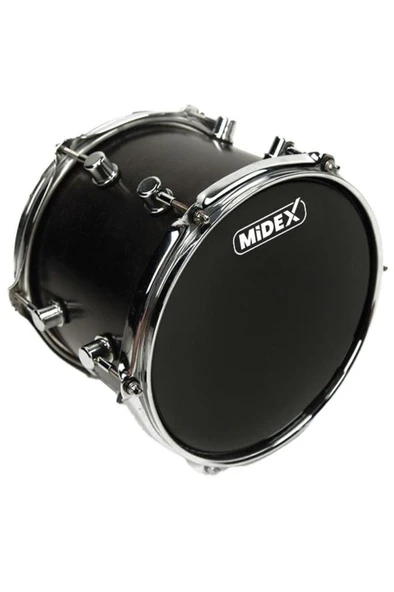 Midex DR-12BK Siyah Renk 12 İnç Alto Bateri Davul Derisi Drumhead 12'' inch (30.48 cm) - Resim 2
