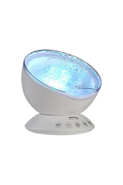 Quenlite OC-10 Okyanus Efektli Gece Lambası Sahne ve EV Işığı Eğlence Disko Parti Ev Muhteşem Işık - Resim 3